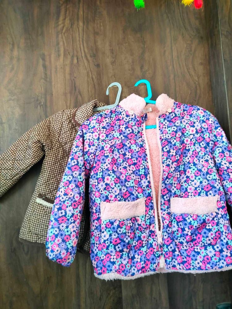 Stylish Cute COMBO  Girls&#39; Floral Jacket