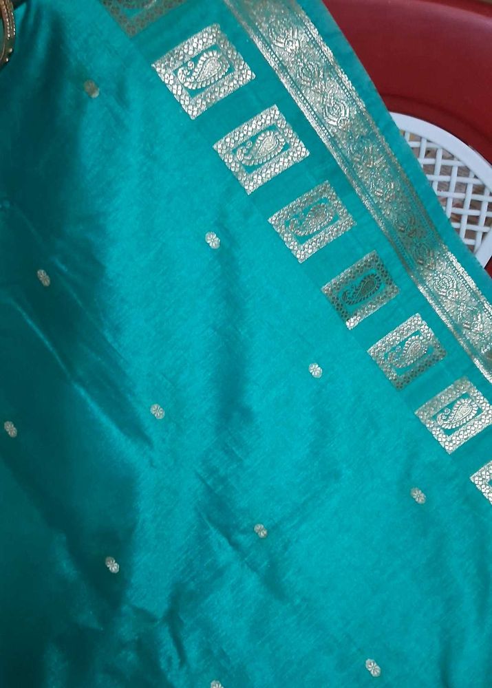 Sea Green Color Mysore Silk New Saree