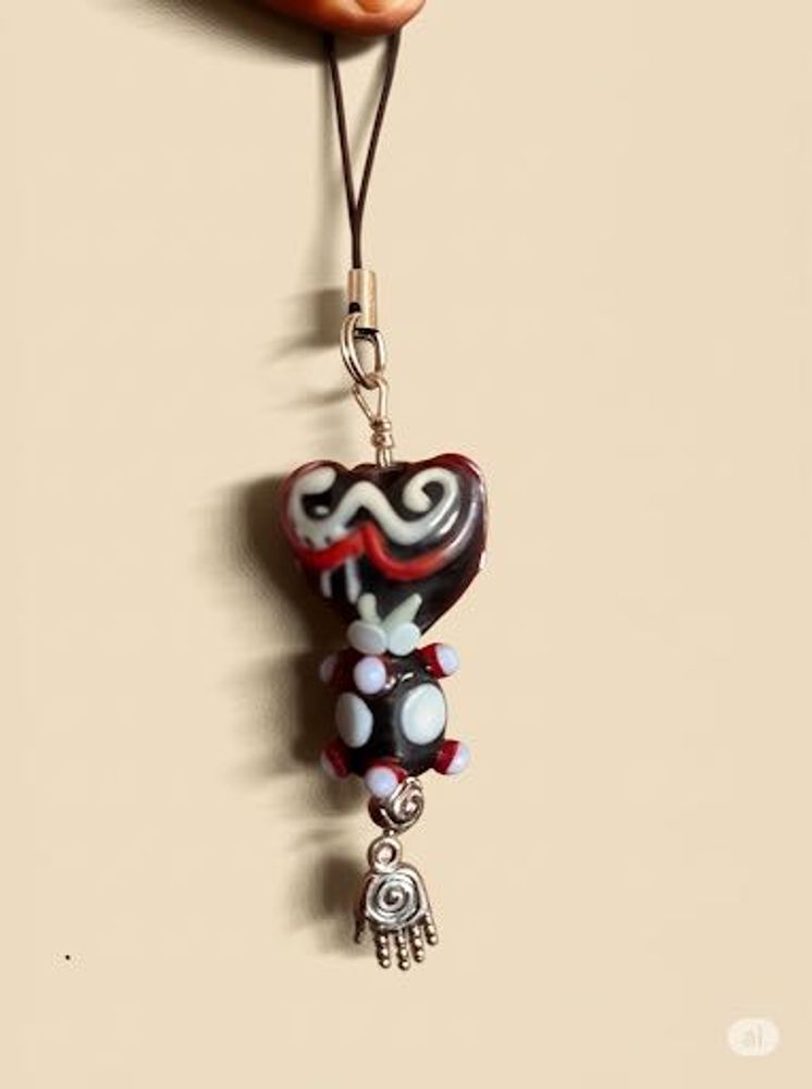 Handmade Phone Charm Beaded
