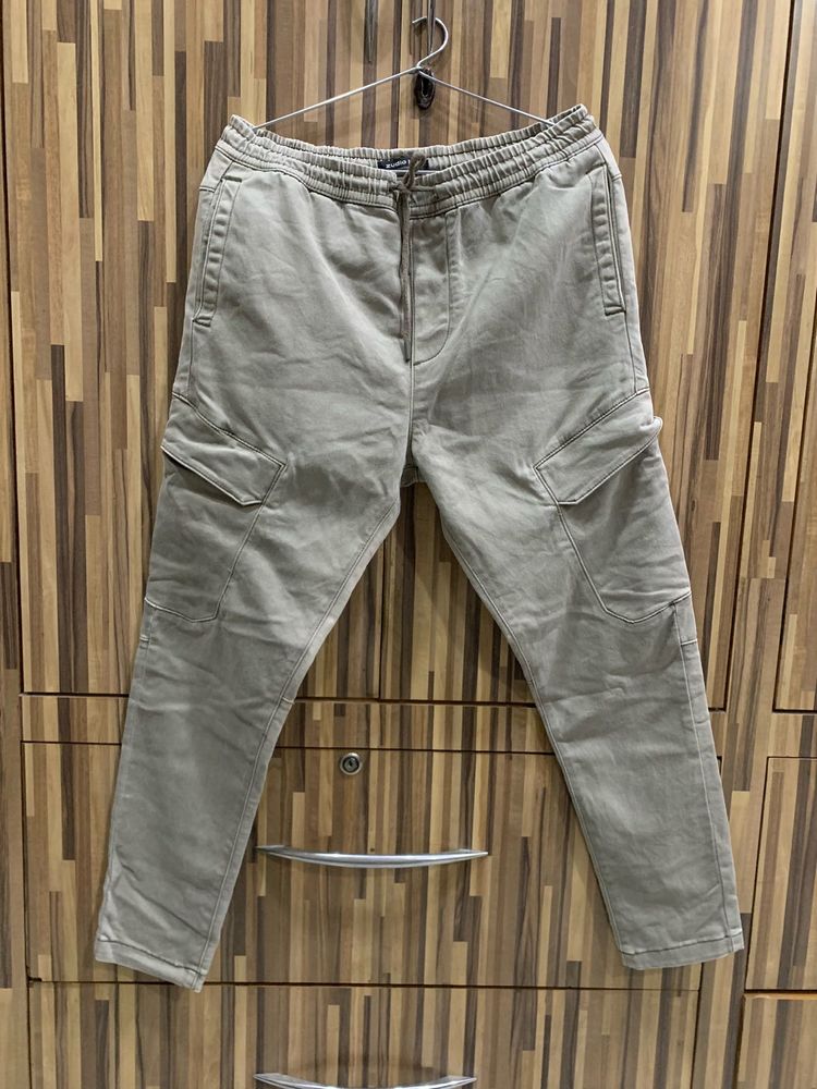 Beige Cargo Pants