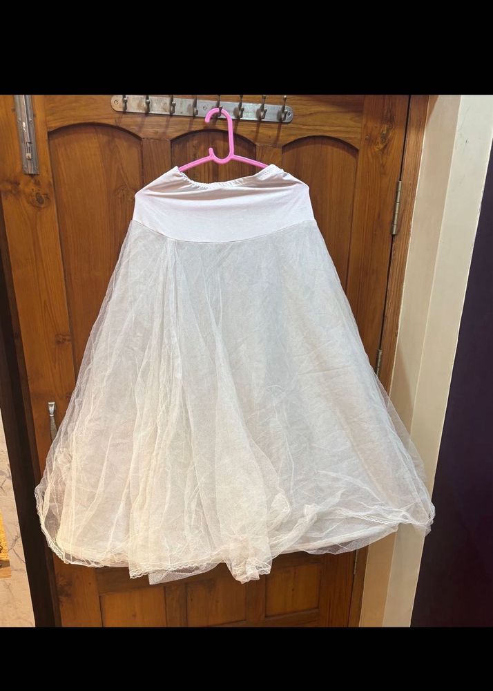 White Net CanCan for Lehenga