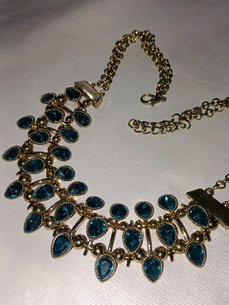 Blue Kundan Necklace