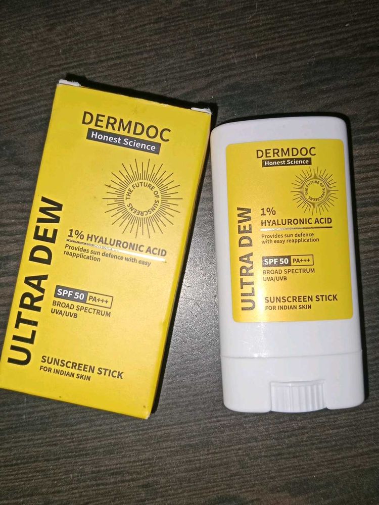 Dermdoc Sunscreen With 1%hyaluronic Acid Ultra Dew