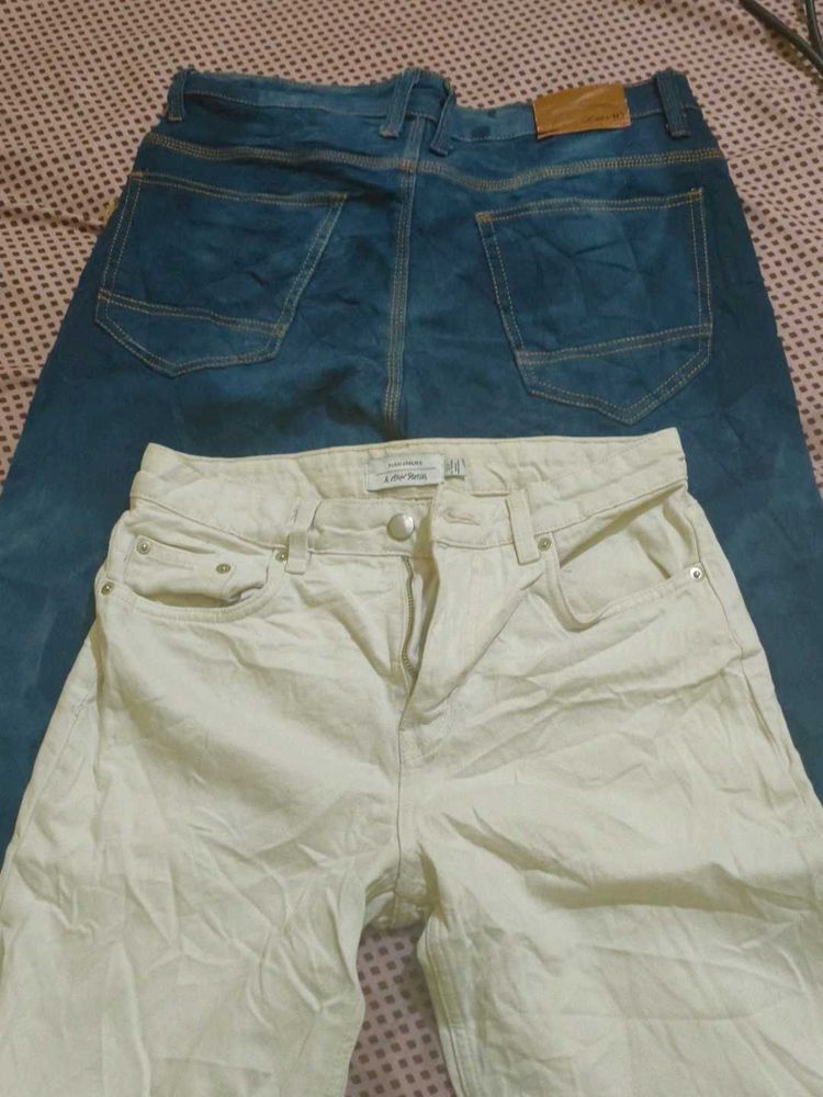 1 Pair of Jeans( 2 Jeans ) ,