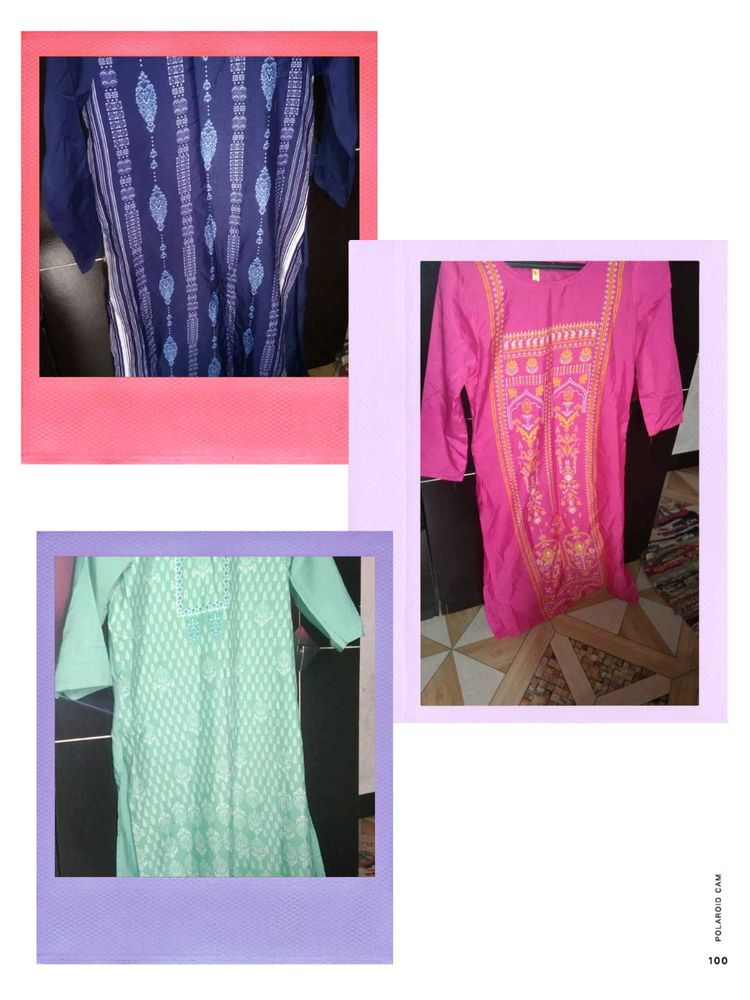 Three Combos Kurti Set
