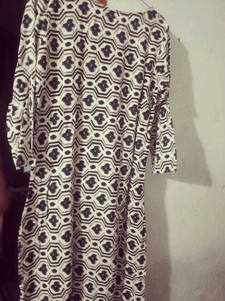 Patterned Casual Dress