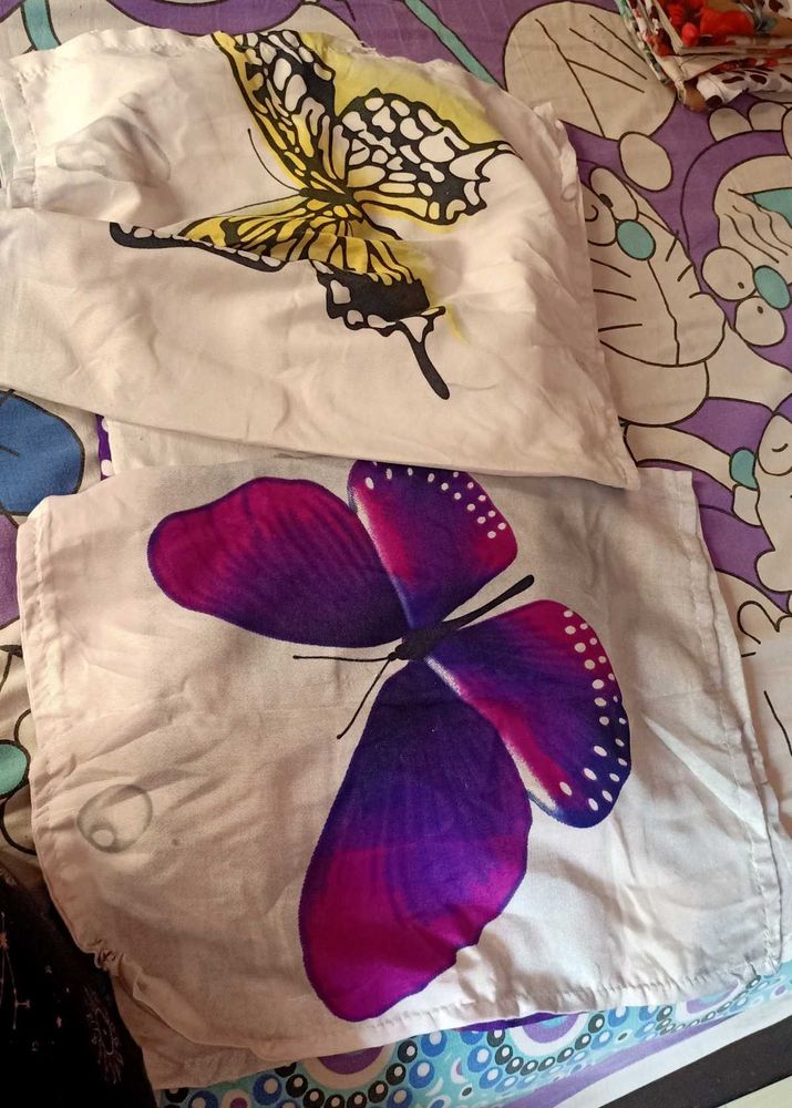 Butterfly bedsheet with Pillow Covers