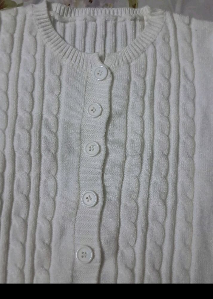 White Woolen Top