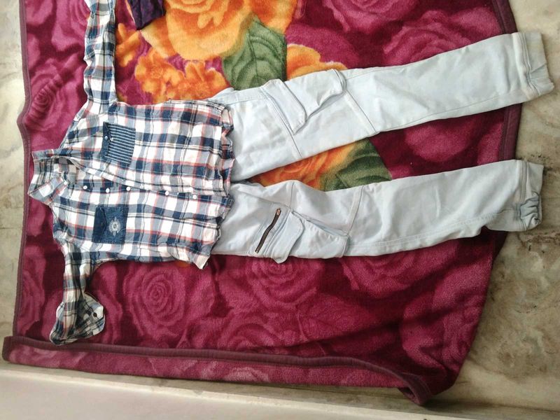 Boys' Outfit: Shirt &amp; Pants Set