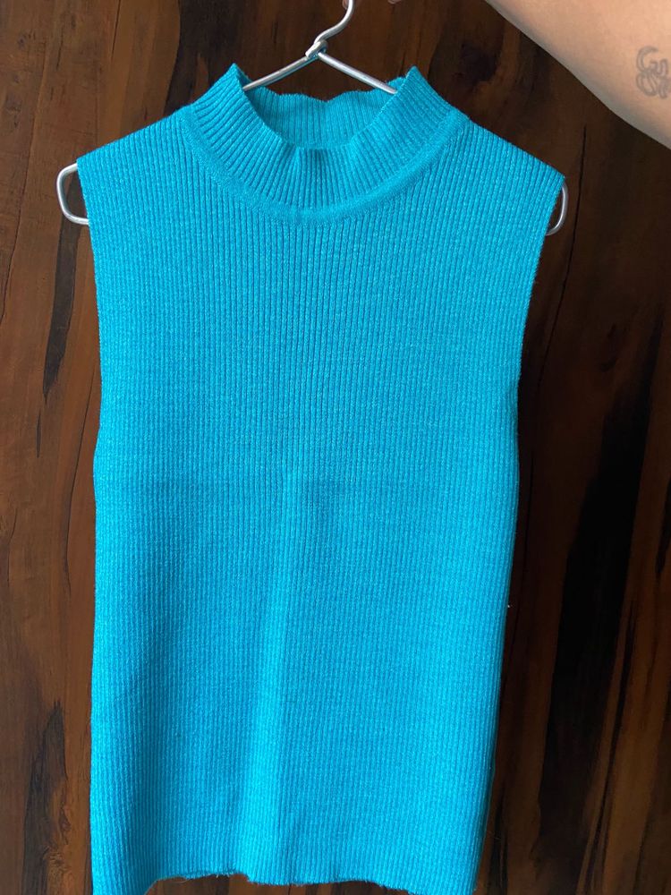 Vintage Blue Knit Sweater