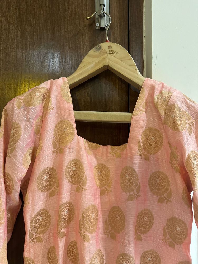 Pink &amp; Gold Kurta