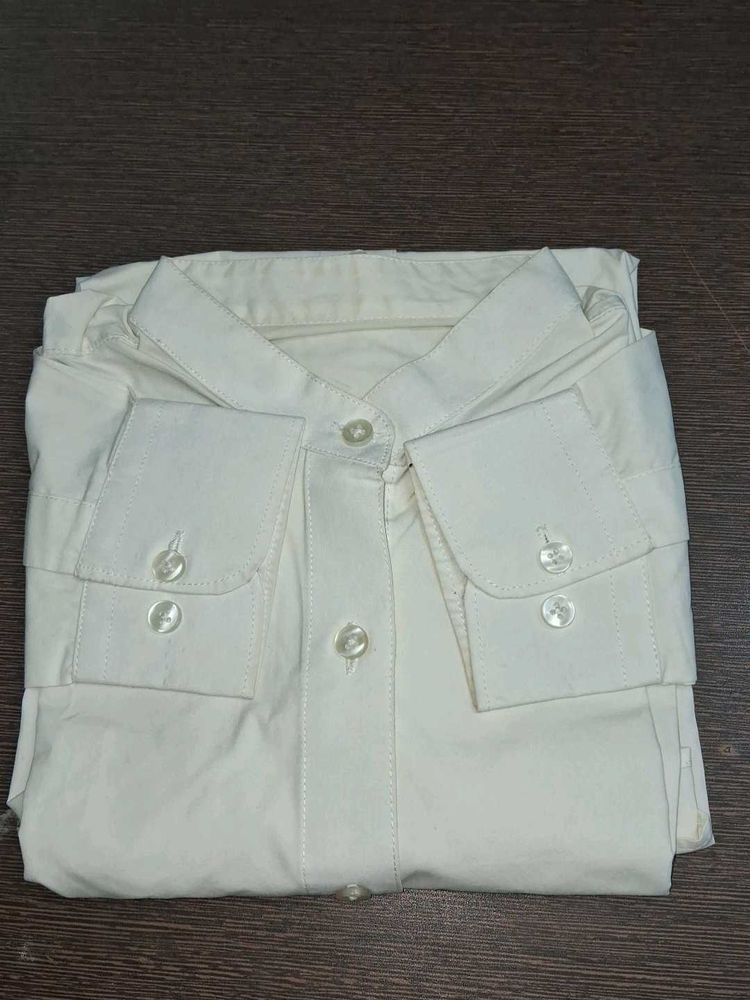 Classic White Men's Shirt