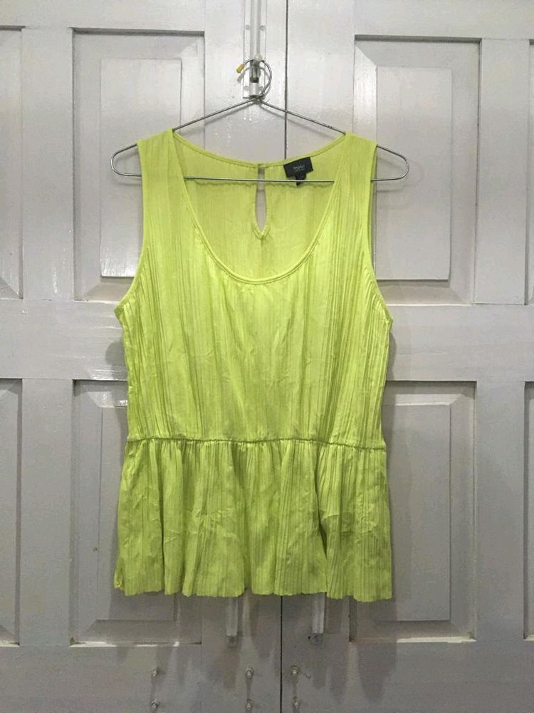 Neon Green Sleeveless Top