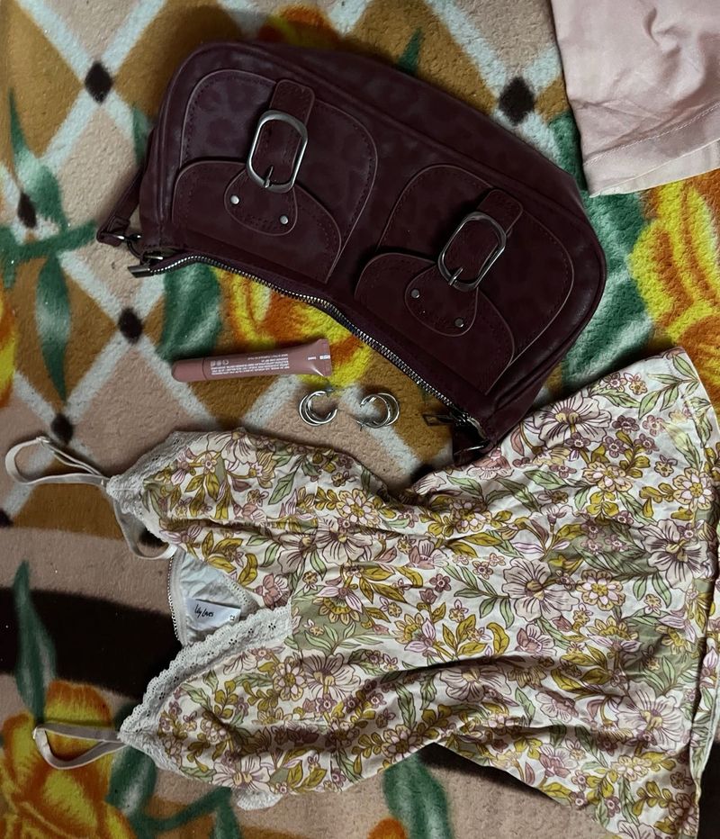 Floral Cami &amp; Bag Bundle