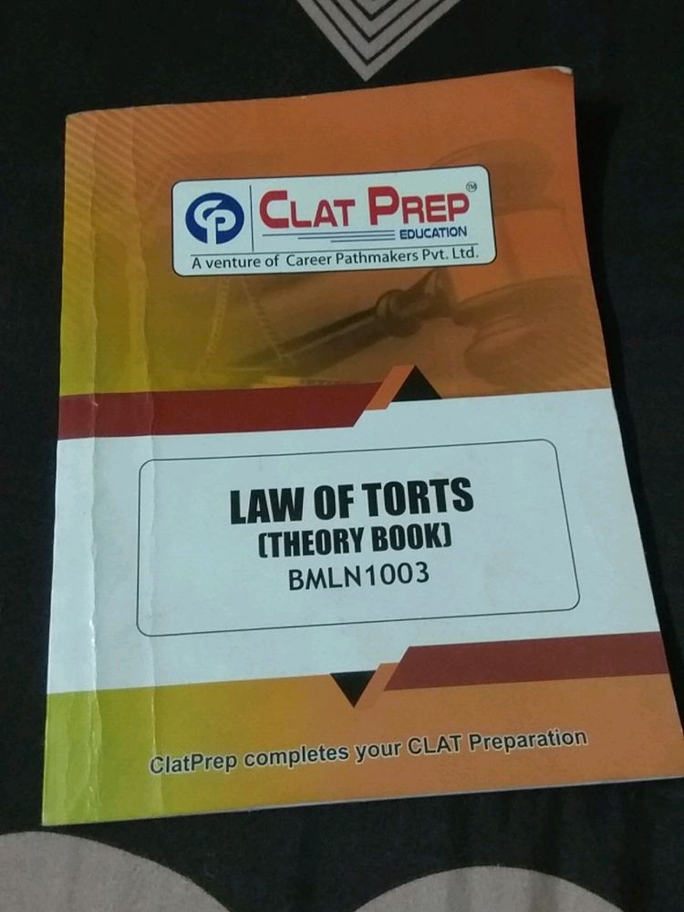 law of torts theory book year 2022-23 ke liye