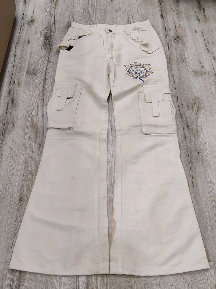 Sc9302 Arrest Cargo Bootcut Jeans Waist 28