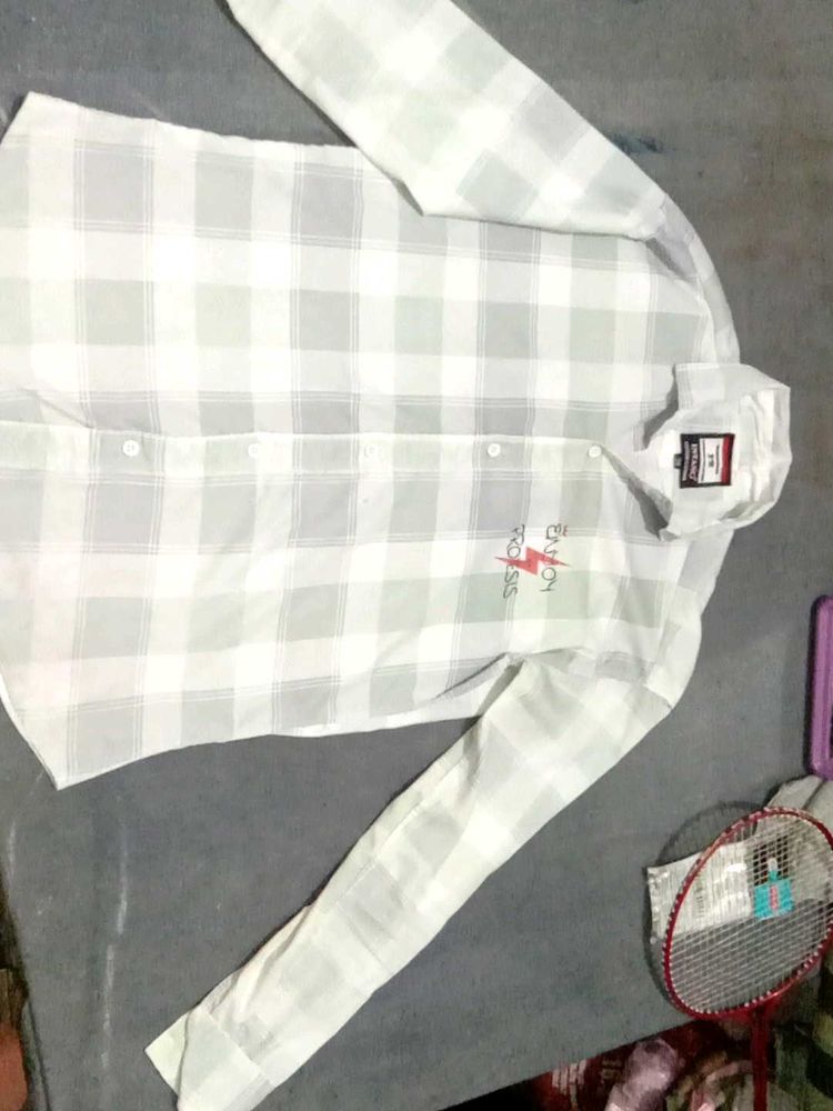 Checkered Button-Down Shirt