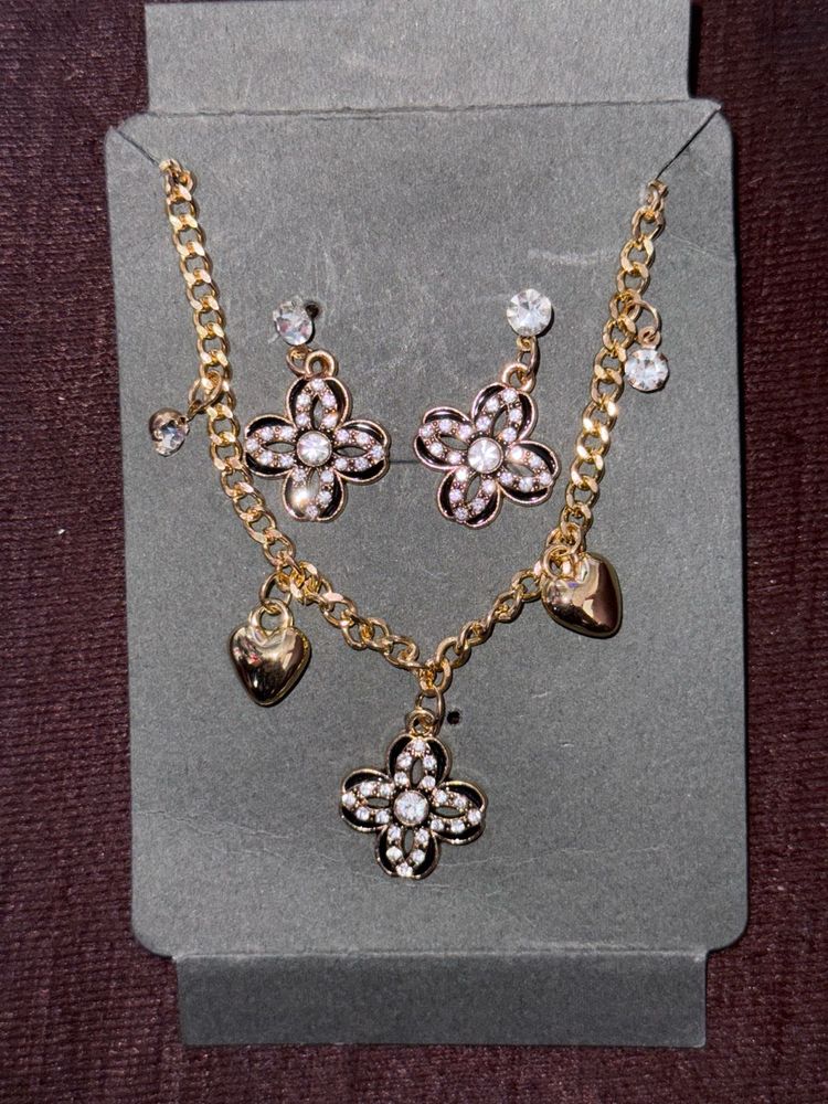 Clover &amp; Heart Jewelry Set🍀💕✨