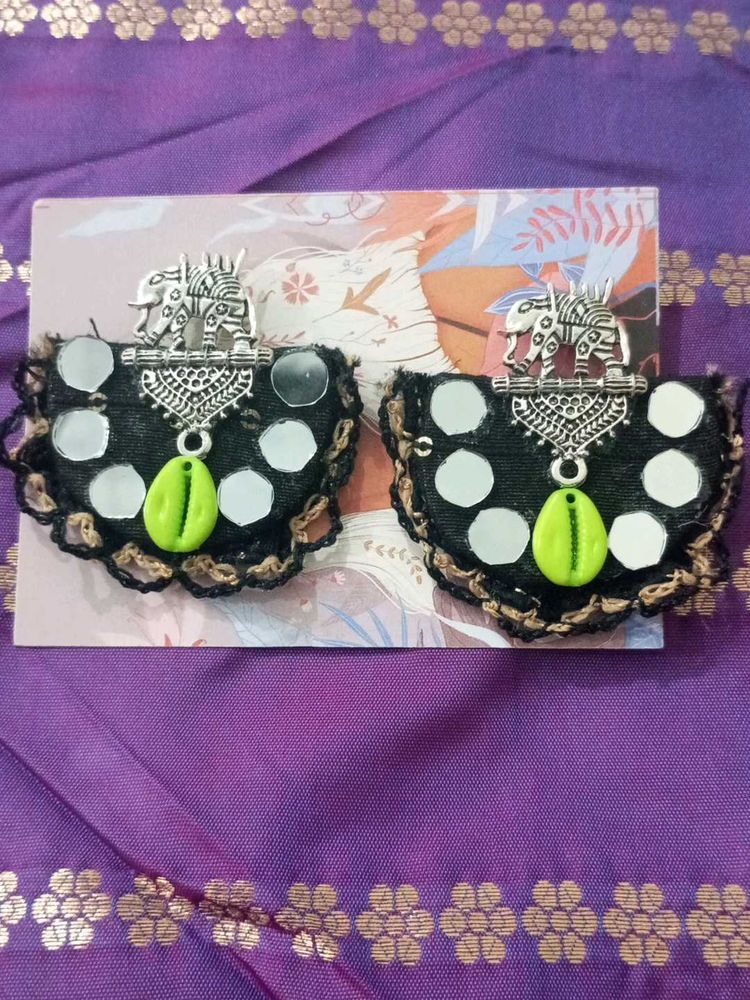 Elephant Mirror Earrings