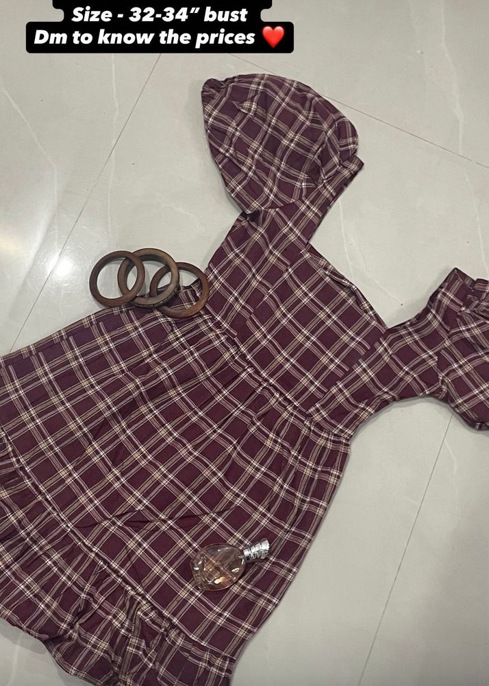Plaid Mini Dress