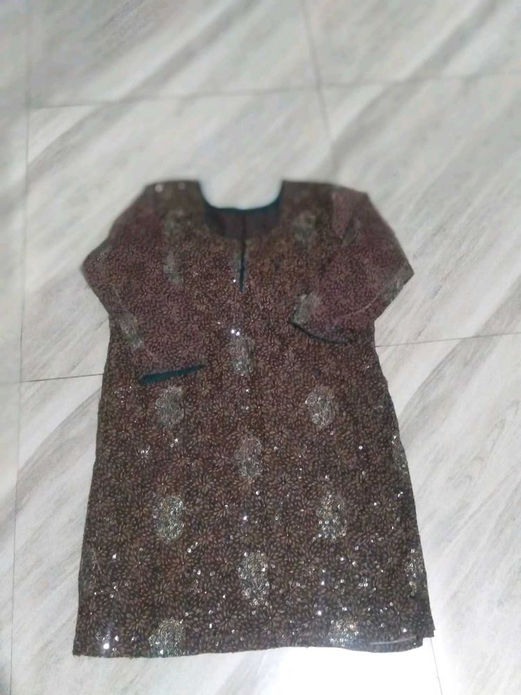 Tailored sequins Net kurta set