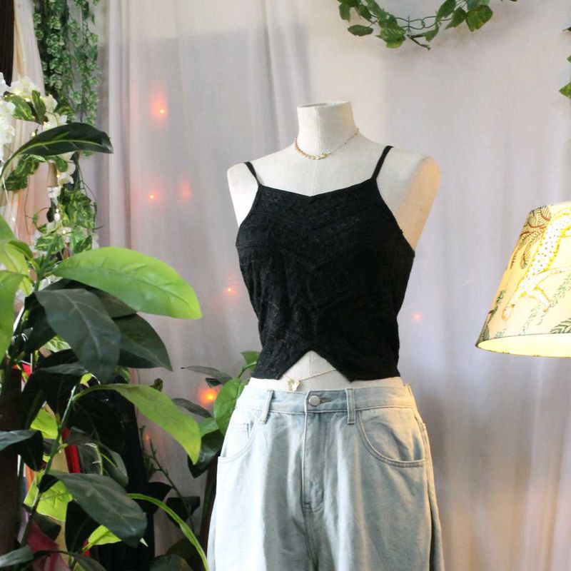 Lace Cami Embroidered Top