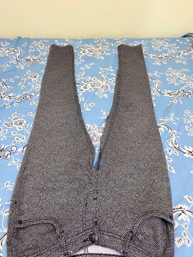 Printed Denim Jeans