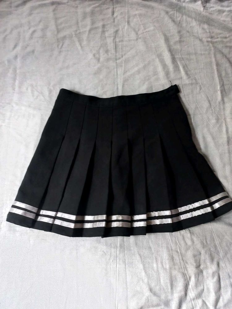 Pleated Mini Skirt