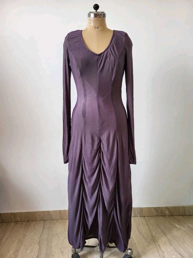 Long Sleeve Ruched Dress