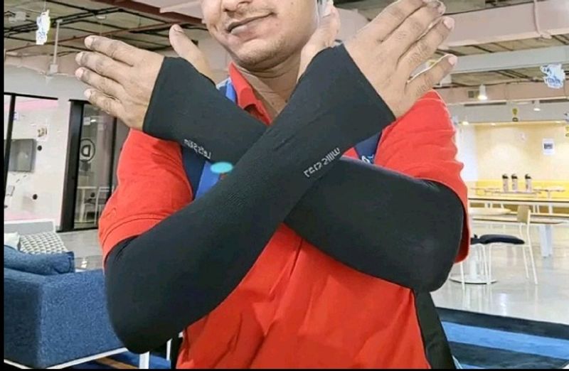 3 Pairs Combo, Arm Sleeve (Free Size, Black)