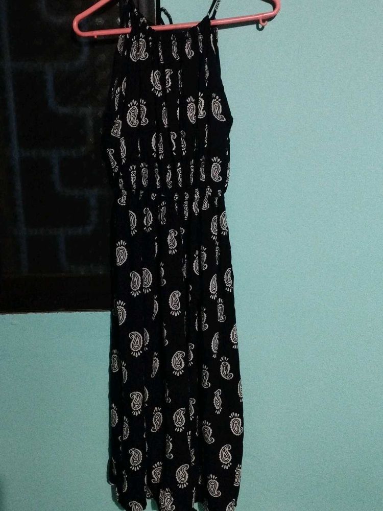 Paisley Print Halter Dress