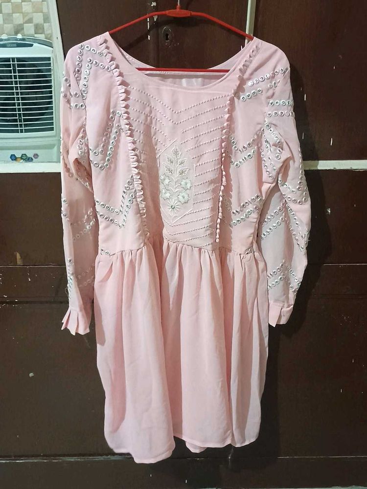 Baby Pink 🩷 Sharara Set With Dupatta