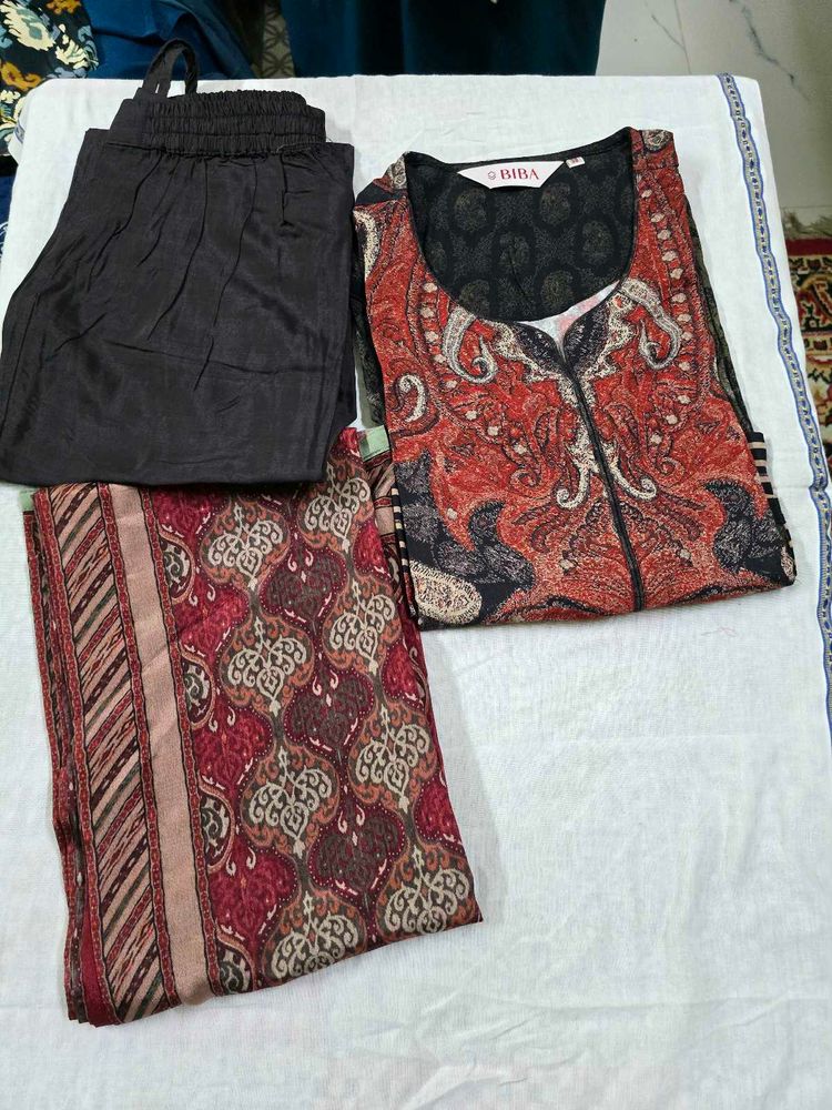 Elegant Biba Kurta Set