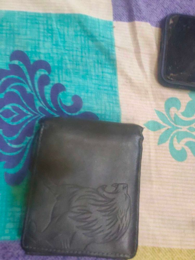 Leather Wallet with Design (URBAN MONKEY)