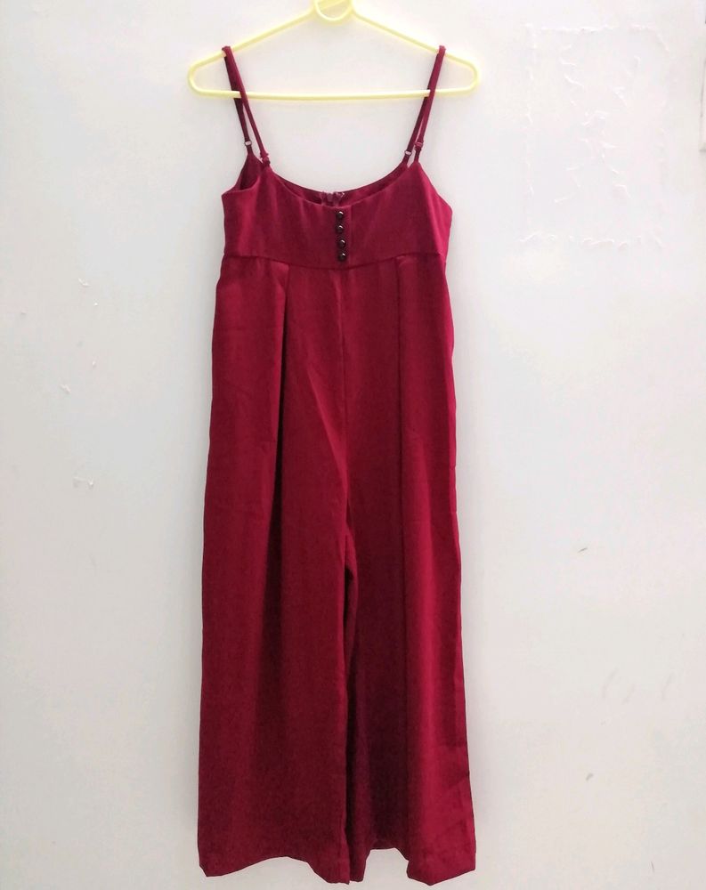 SHEIN Maroon Jumpsuit For Women