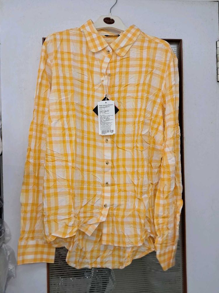 Yellow Plaid Shirt