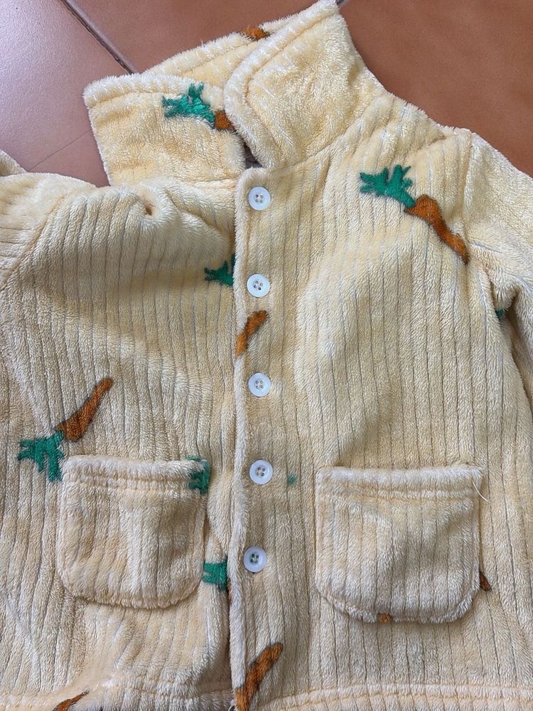 Cute Carrot Print Baby clothing set