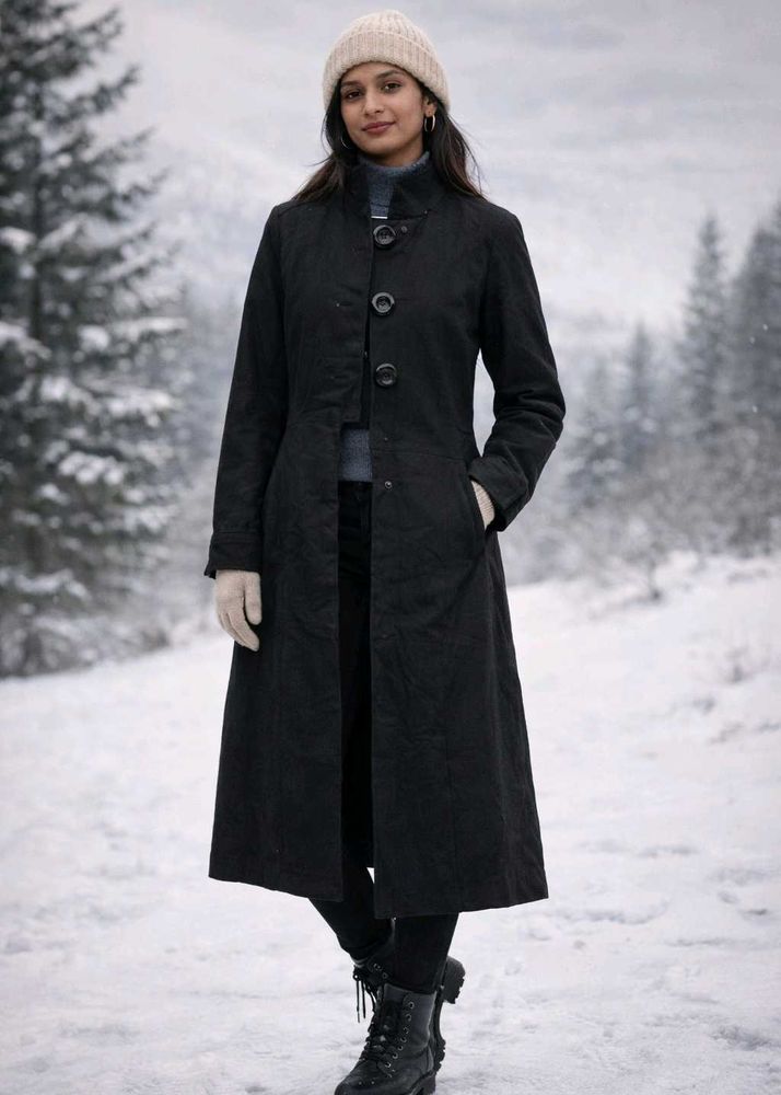 Elegant Black Trench Coat
