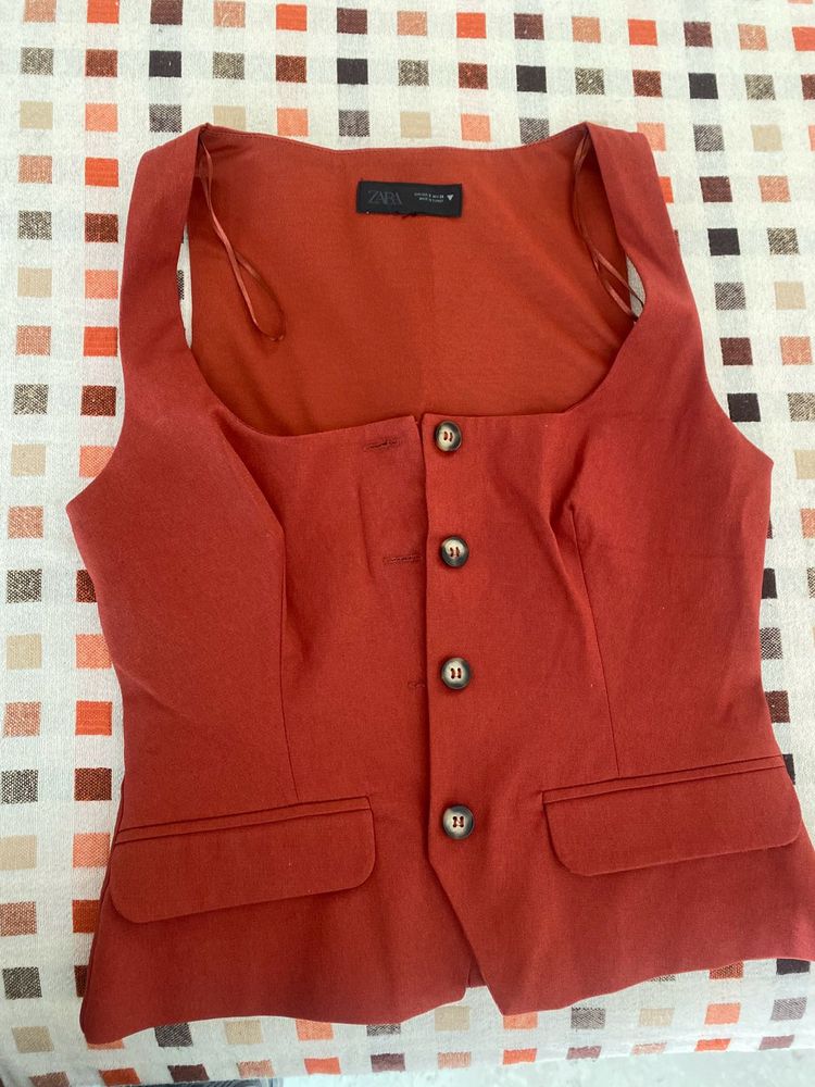 Zara Vest - Rust Color