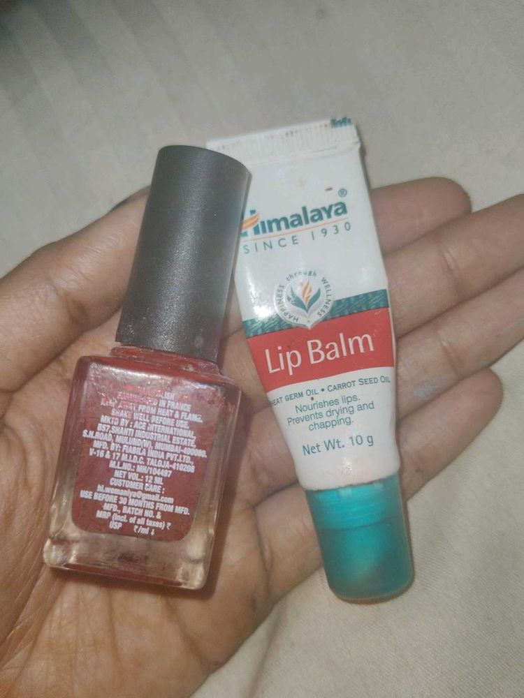 Nail Polish &amp; Himalaya Lip Balm