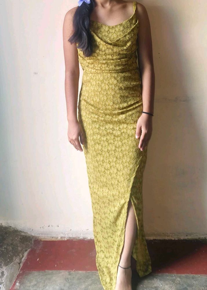 Olive Green Dress Material