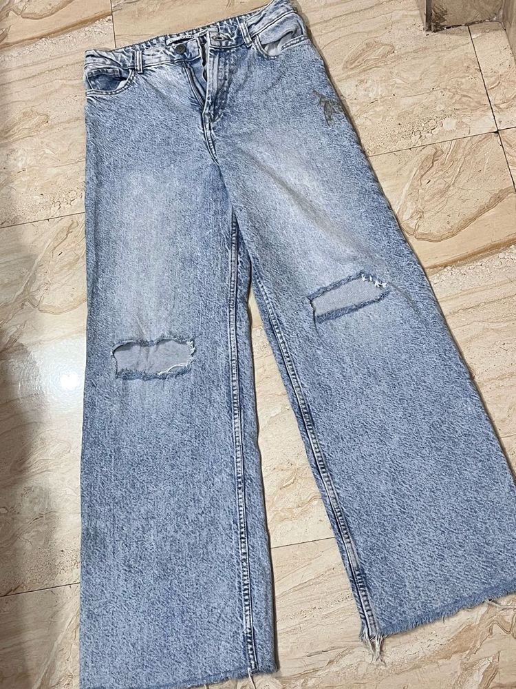 Light Blue Ripped Jeans