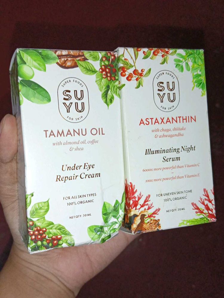 SUYU Skincare Bundle: Under Eye Cream &amp; Night Seru