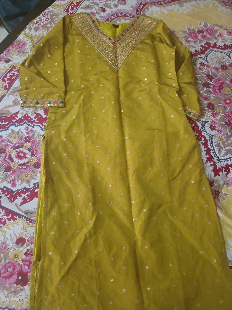 Elegant Mustard Kurta
