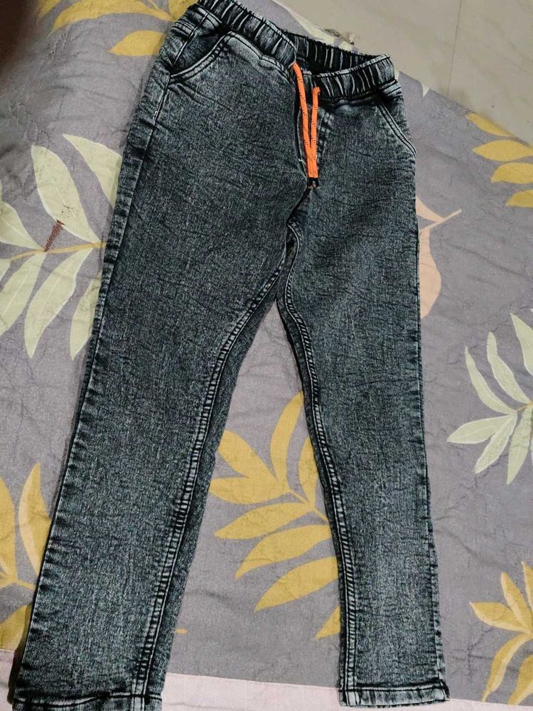 Black Grey Colour Jeans