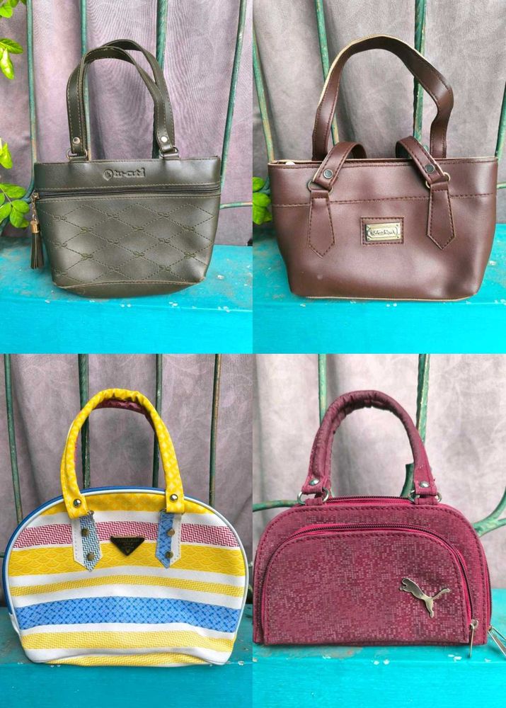 Set Of 4 Mini Handbags.