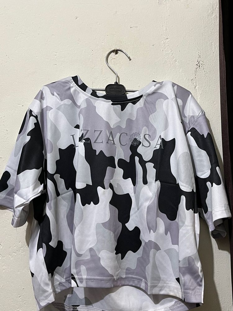 Multi Colour Korean Crop Top