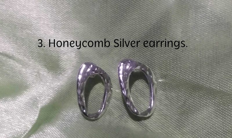 Honeycomb Silver Earrings