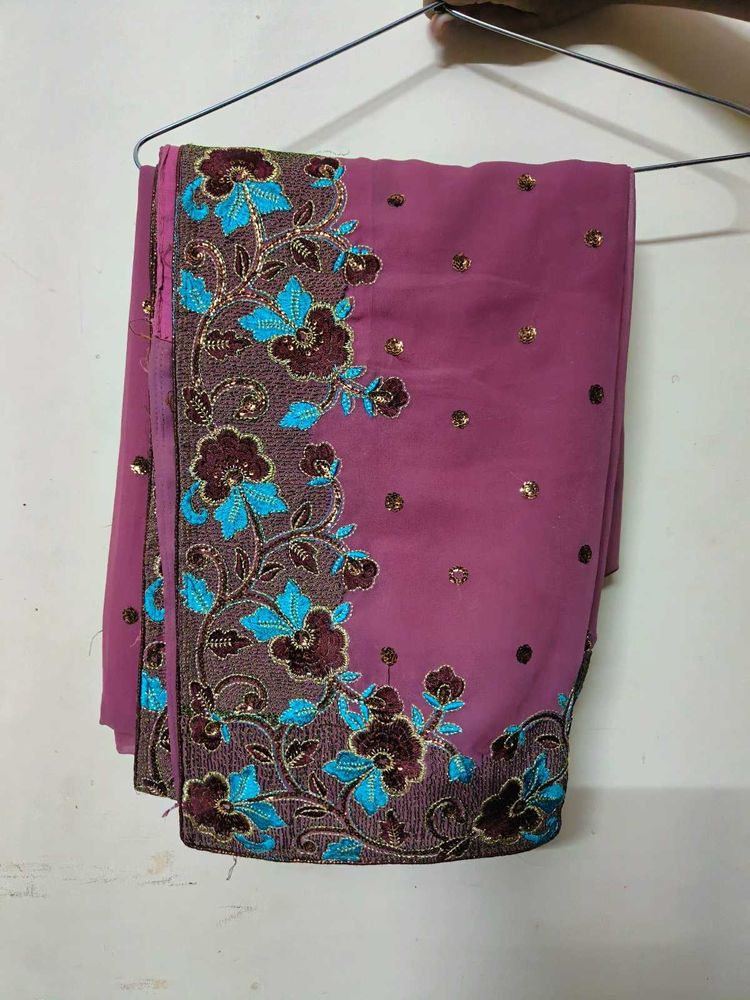 Mauve Saree