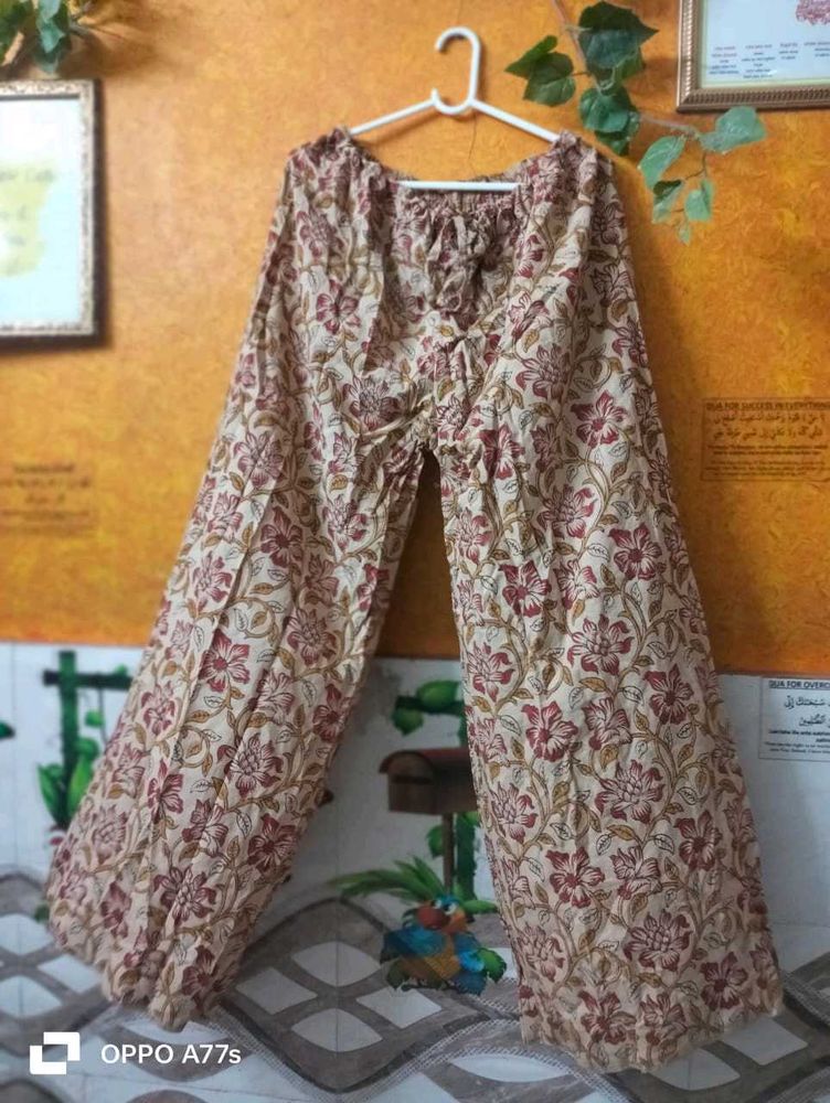 Floral Print Palazzo Pants